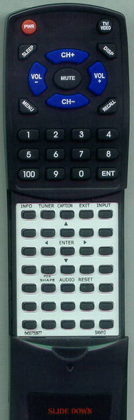 SANYO 645 075 0977 Replacement Remote