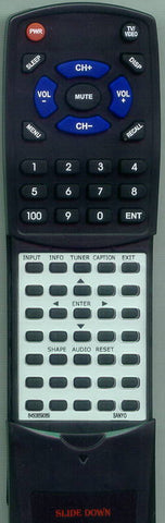SANYO RT6450859069 Replacement Remote