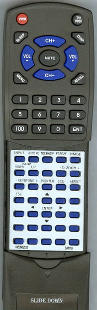SANYO 6450962523 Replacement Remote