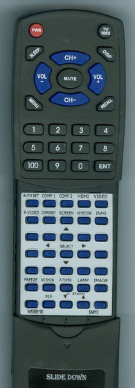 SANYO 645 099 3190 Replacement Remote