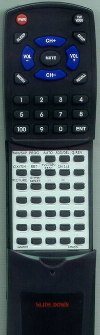 ADMIRAL 12687 Replacement Remote