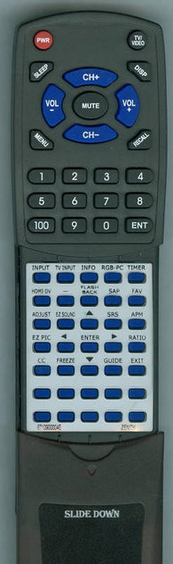 ZENITH Z52DC2D Replacement Remote