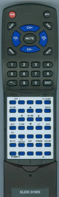 LG RT6710900011C Replacement Remote