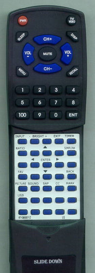 LG 32LB5D Replacement Remote