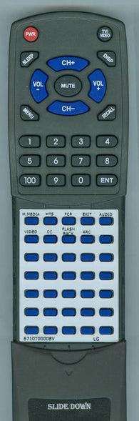 LG 6710T00008V Replacement Remote