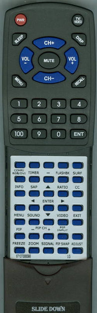 LG 32LX4DCS Replacement Remote