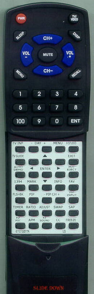 LG 6710T00017A Replacement Remote