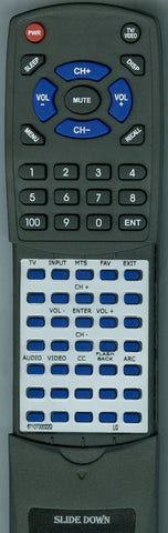 LG 6710T00022Q Replacement Remote