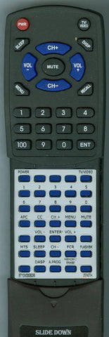 ZENITH SC353 Replacement Remote