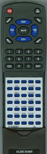 LG RT6710V00090N Replacement Remote