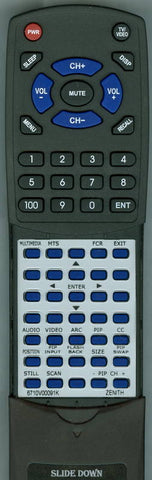 ZENITH L23W36 Replacement Remote