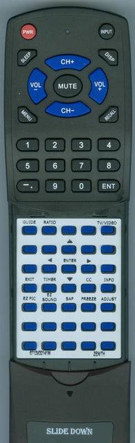 ZENITH Z42PX2D Replacement Remote
