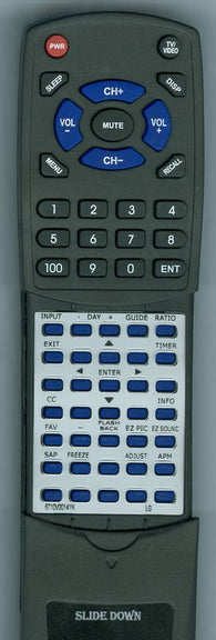 LG RT6710V00141N Replacement Remote
