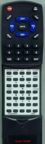 ZENITH 6710V00144AVCR Replacement Remote