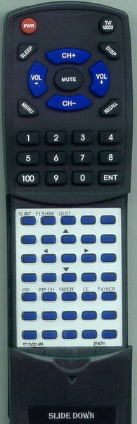 ZENITH VRS427HF Replacement Remote