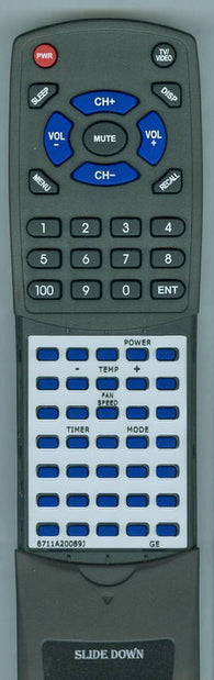 GE 6711A20089J Replacement Remote