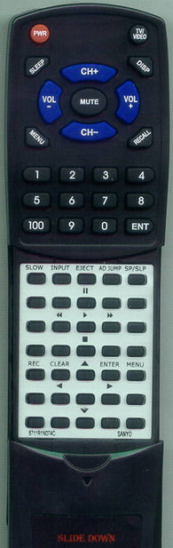 SANYO VWM800 Replacement Remote