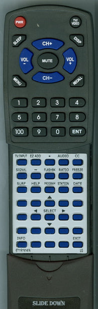 LG RT6711R1N141A Replacement Remote