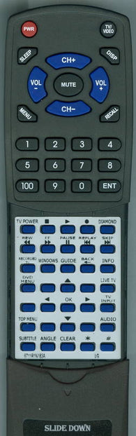 LG 6711R1N183A Replacement Remote