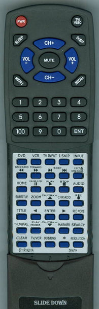 ZENITH XBR617 Replacement Remote