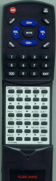 ZENITH XVB343 Replacement Remote
