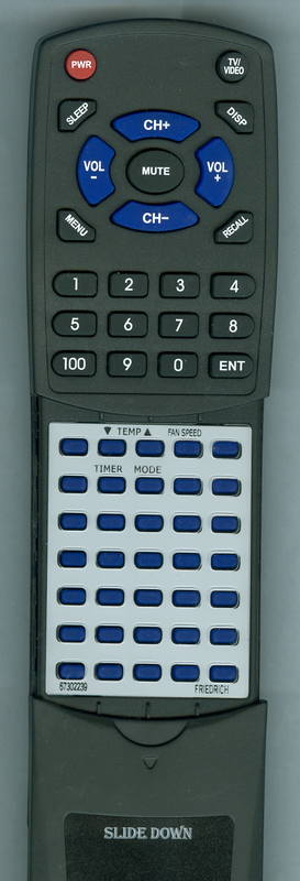 FRIEDRICH US08B10AA Replacement Remote Control