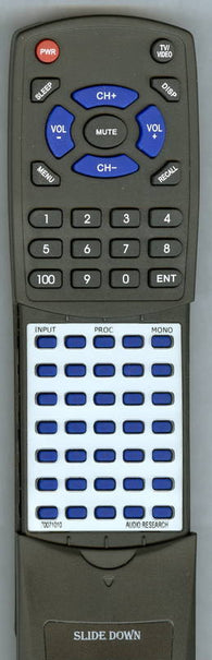 AUDIO RESEARCH RT70071010 Replacement Remote
