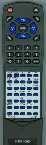 TOSHIBA M7850 Replacement Remote