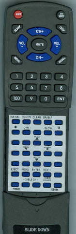 TOSHIBA RT70796403 Replacement Remote