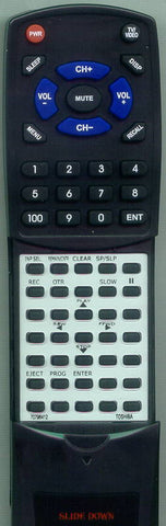 TOSHIBA RT70796412 Replacement Remote