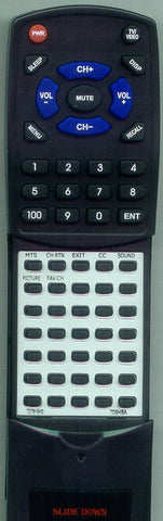 TOSHIBA 72781910 Replacement Remote