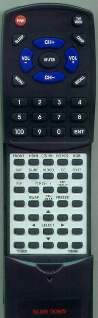 TOSHIBA 44HM85 Replacement Remote