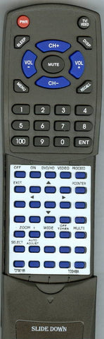 TOSHIBA RT72790186 Replacement Remote