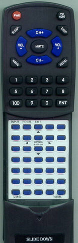 TOSHIBA 20HL85 Replacement Remote