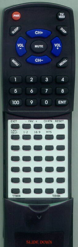TOSHIBA 20A42 Replacement Remote Control