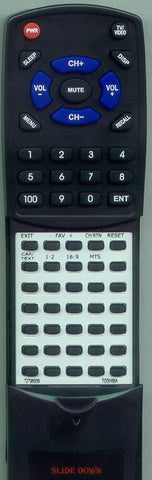 TOSHIBA CT 852 Replacement Remote