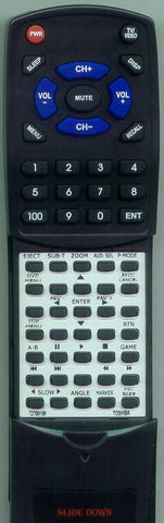 TOSHIBA RT72799198 Replacement Remote
