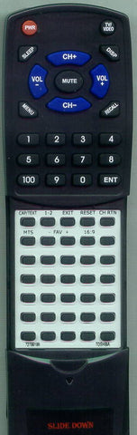 TOSHIBA CT 878 Replacement Remote