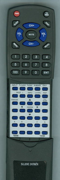 TOSHIBA 47LZ196 Replacement Remote