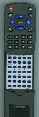 TOSHIBA RT75004080 Replacement Remote