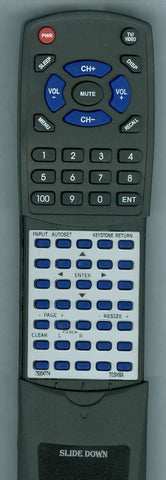 TOSHIBA TLPX3000 Replacement Remote