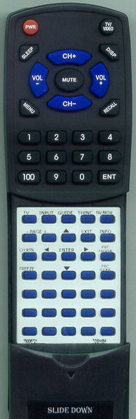 TOSHIBA 46RF350U Replacement Remote