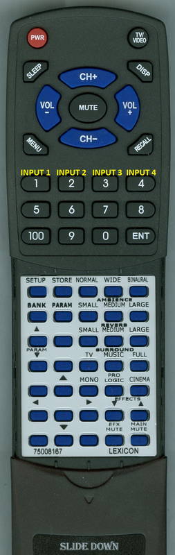 LEXICON 75008167 Replacement Remote Control