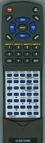 LEXICONRT75008174 750-08174 Replacement Remote