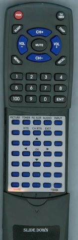 TOSHIBA 75008253 Replacement Remote
