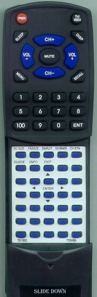 TOSHIBA 46RV525RZ Replacement Remote