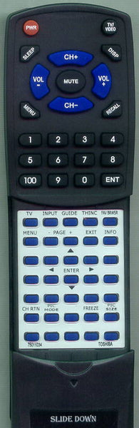 TOSHIBA 46XF550U Replacement Remote