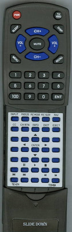 TOSHIBA 39L2300U Replacement Remote