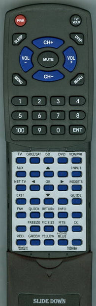 TOSHIBA 46VX700U Replacement Remote