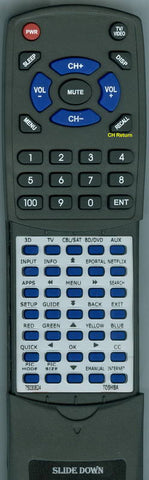 TOSHIBAINSERT RT75030624 Replacement Remote